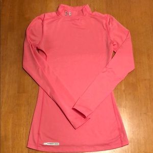 Under Armour Longsleeve fitted coldgear pink S EUC